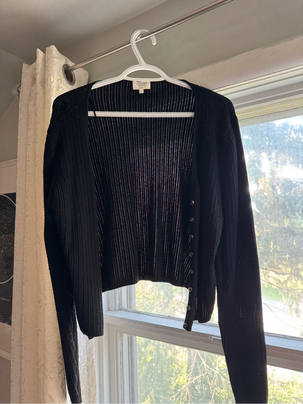Gentle Fawn Cropped Knit Cardigan 🖤
